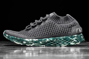 Dark / Grey Nobull Wild Tide Knit Runner Men's Running Shoes | CA M1090Q